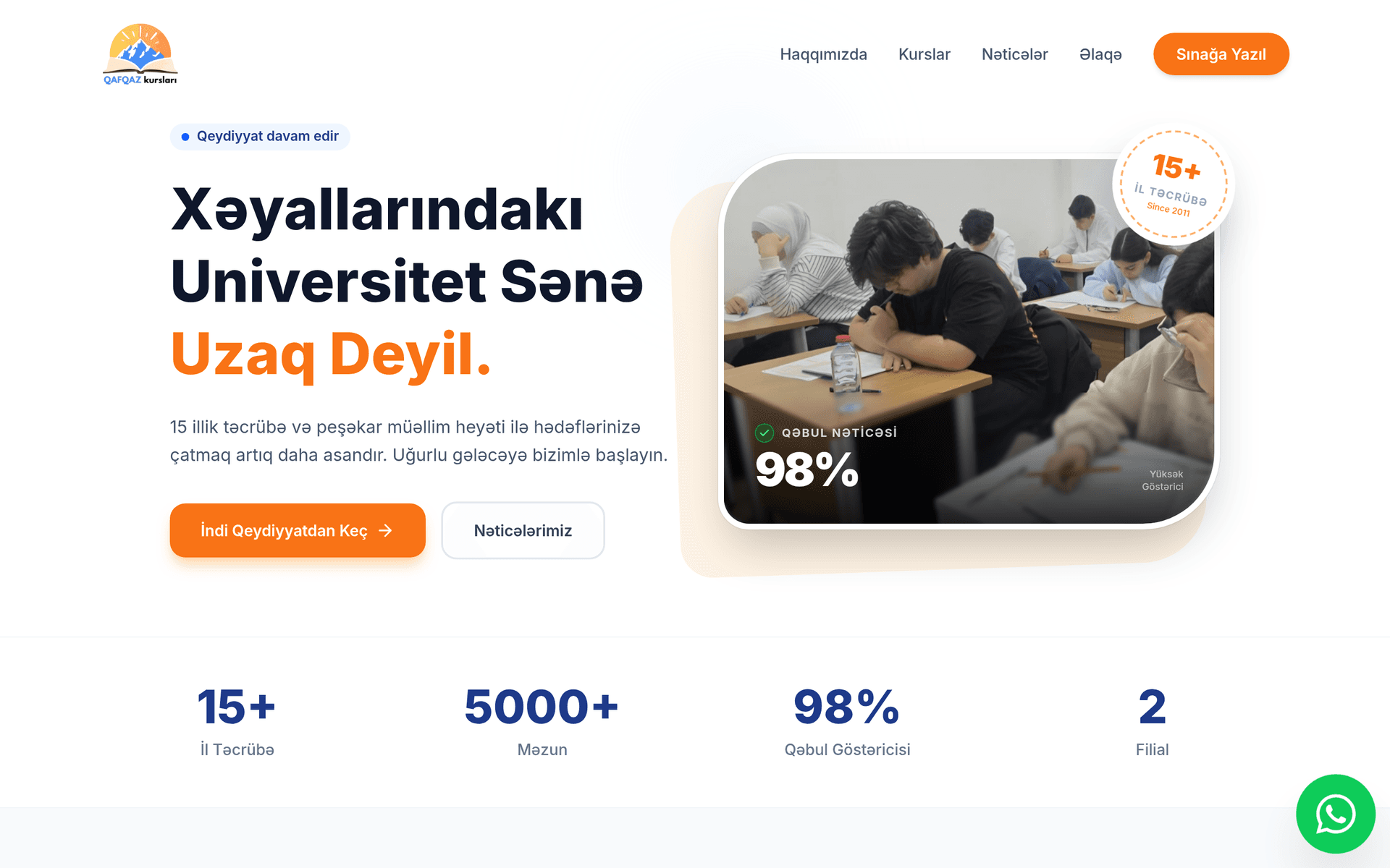 Qafqaz Hazırlıq — Education